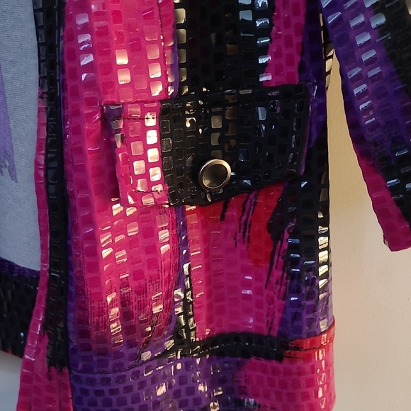 Sequin Blazer Jacket Size S - Pink  Purple and Black - Picture 5 of 13